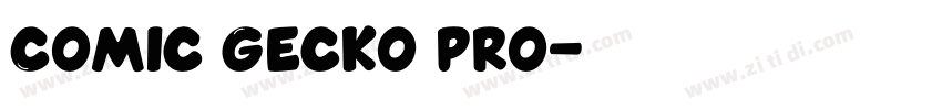 Comic Gecko pro字体转换